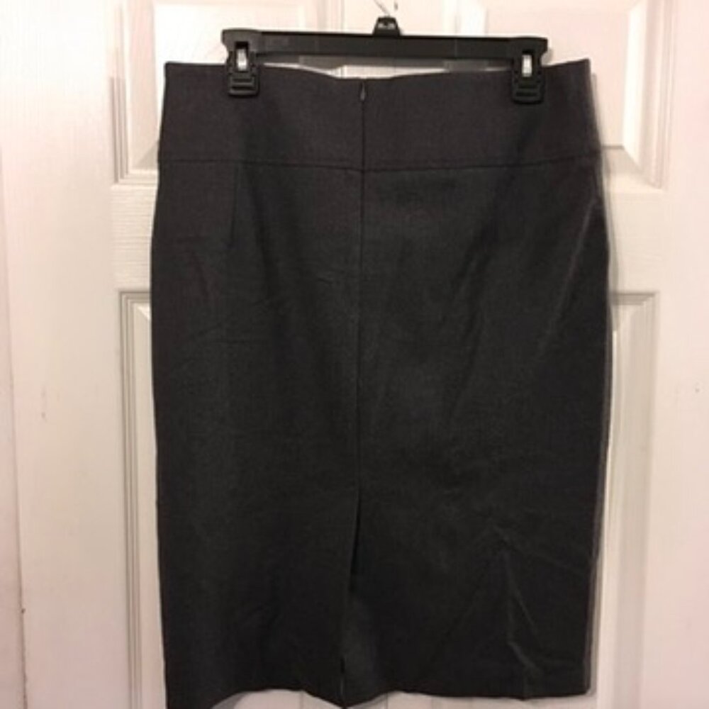Brunello Cucinelli Wool/Leather Pencil Skirt - Picture 2 of 8